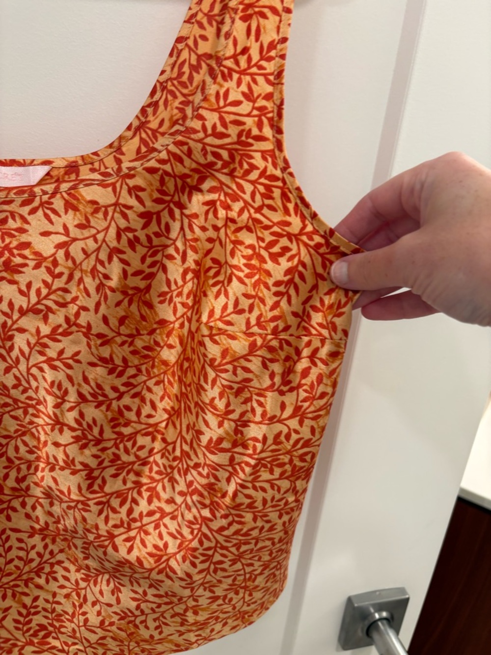 Victoria’s Secret Vintage 90s Y2K Orange Yellow Satin Tank Top Size Small - Picture 4 of 10